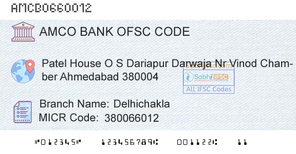 Ahmedabad Mercantile Cooperative Bank DelhichaklaBranch 