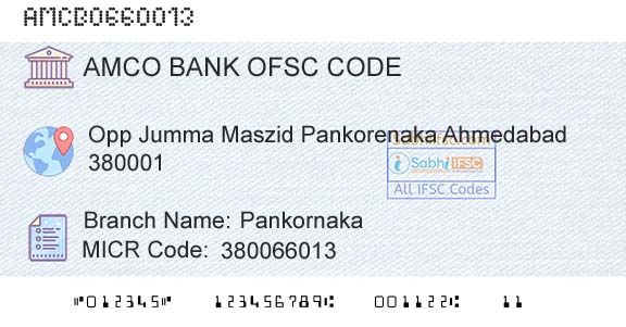 Ahmedabad Mercantile Cooperative Bank PankornakaBranch 