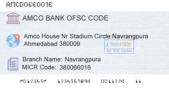 Ahmedabad Mercantile Cooperative Bank NavrangpuraBranch 