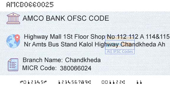 Ahmedabad Mercantile Cooperative Bank ChandkhedaBranch 