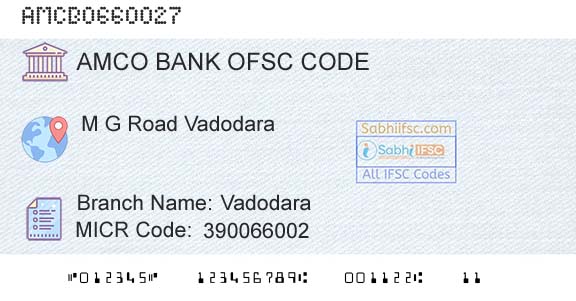 Ahmedabad Mercantile Cooperative Bank VadodaraBranch 
