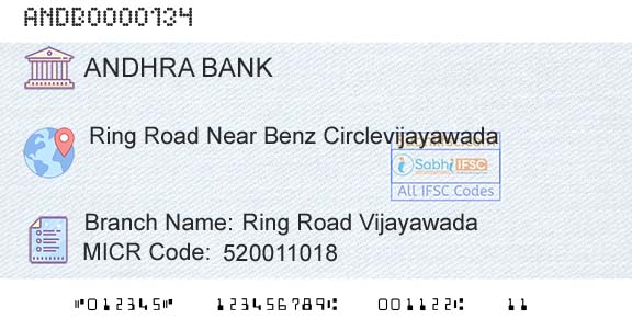 Andhra Bank Ring Road VijayawadaBranch 