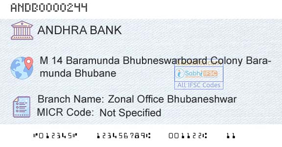 Andhra Bank Zonal Office BhubaneshwarBranch 