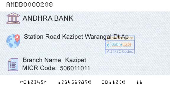 Andhra Bank KazipetBranch 