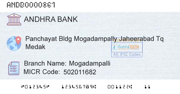 Andhra Bank MogadampalliBranch 