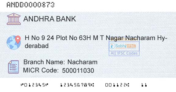 Andhra Bank NacharamBranch 