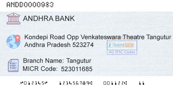 Andhra Bank TanguturBranch 