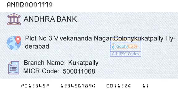 Andhra Bank KukatpallyBranch 