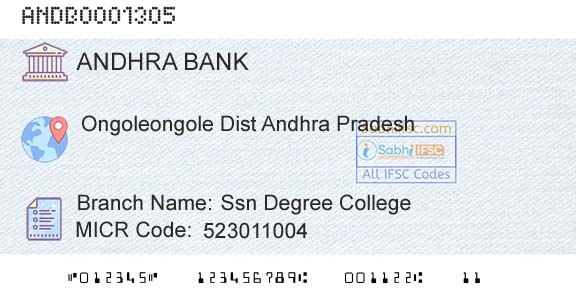 Andhra Bank Ssn Degree College Branch 
