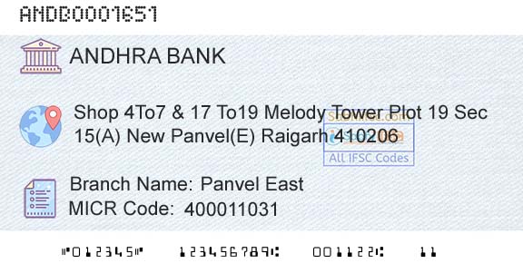 Andhra Bank Panvel EastBranch 