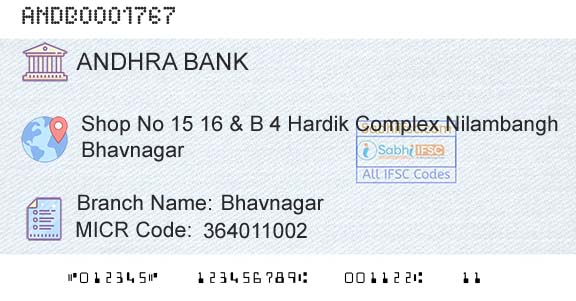 Andhra Bank BhavnagarBranch 