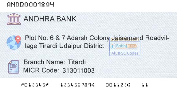 Andhra Bank TitardiBranch 