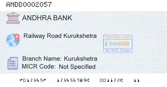 Andhra Bank KurukshetraBranch 