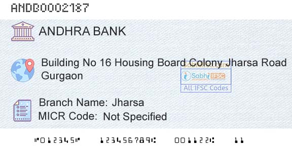 Andhra Bank JharsaBranch 