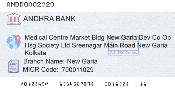 Andhra Bank New GariaBranch 