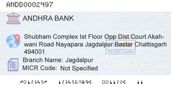 Andhra Bank JagdalpurBranch 