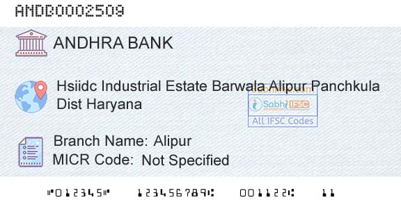 Andhra Bank AlipurBranch 