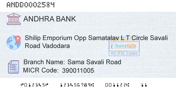 Andhra Bank Sama Savali RoadBranch 