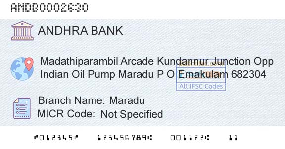 Andhra Bank MaraduBranch 