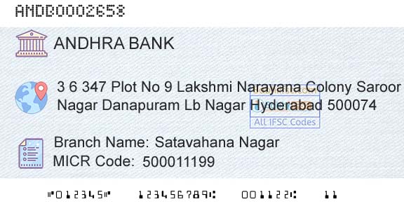 Andhra Bank Satavahana NagarBranch 