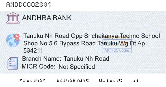 Andhra Bank Tanuku Nh RoadBranch 