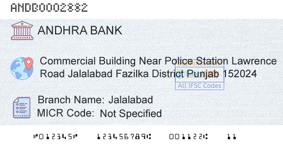 Andhra Bank JalalabadBranch 