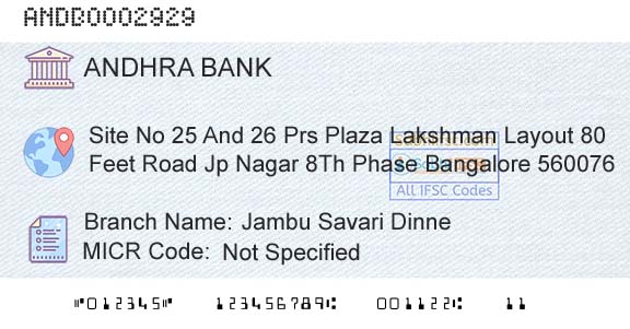 Andhra Bank Jambu Savari DinneBranch 