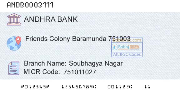 Andhra Bank Soubhagya NagarBranch 