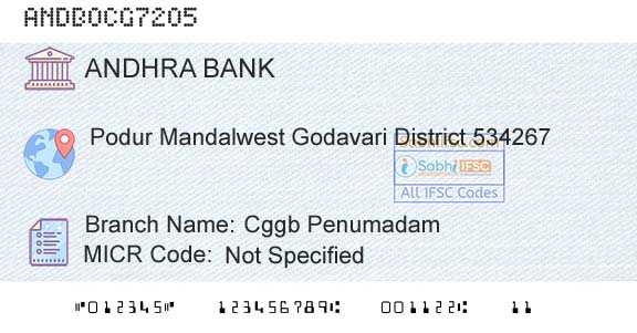 Andhra Bank Cggb PenumadamBranch 