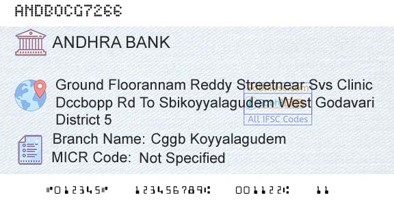 Andhra Bank Cggb KoyyalagudemBranch 