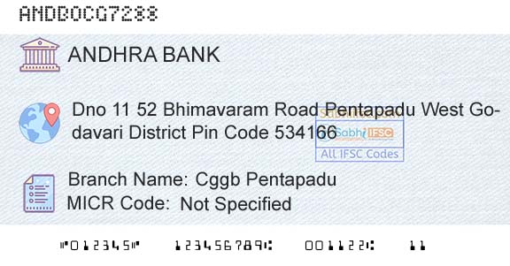Andhra Bank Cggb PentapaduBranch 