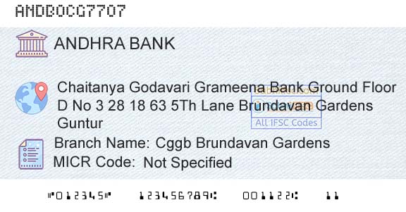 Andhra Bank Cggb Brundavan GardensBranch 