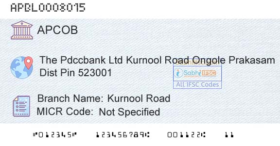 The Andhra Pradesh State Cooperative Bank Limited Kurnool RoadBranch 