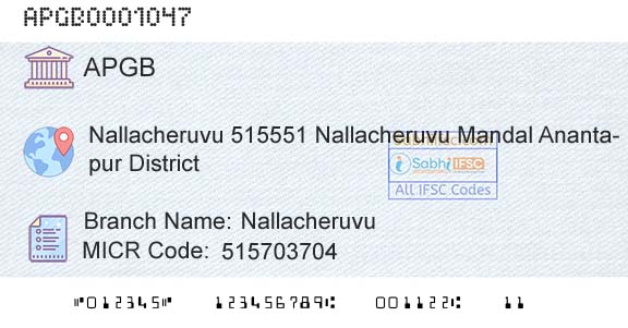 Andhra Pragathi Grameena Bank NallacheruvuBranch 