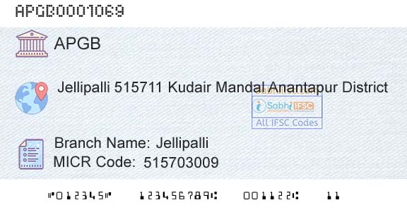Andhra Pragathi Grameena Bank JellipalliBranch 