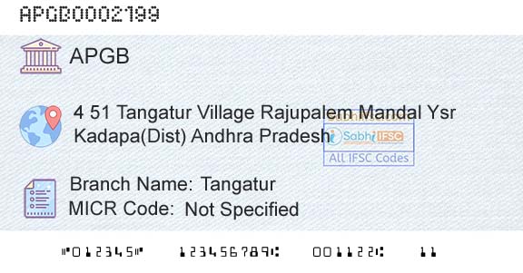 Andhra Pragathi Grameena Bank TangaturBranch 