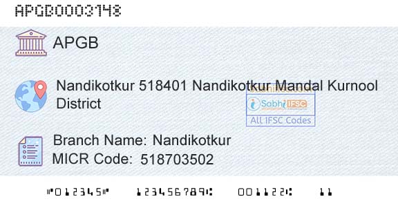 Andhra Pragathi Grameena Bank NandikotkurBranch 