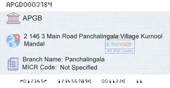 Andhra Pragathi Grameena Bank PanchalingalaBranch 