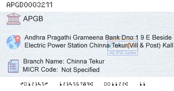 Andhra Pragathi Grameena Bank Chinna TekurBranch 