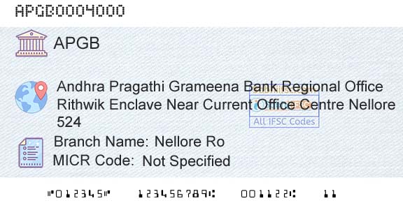 Andhra Pragathi Grameena Bank Nellore RoBranch 