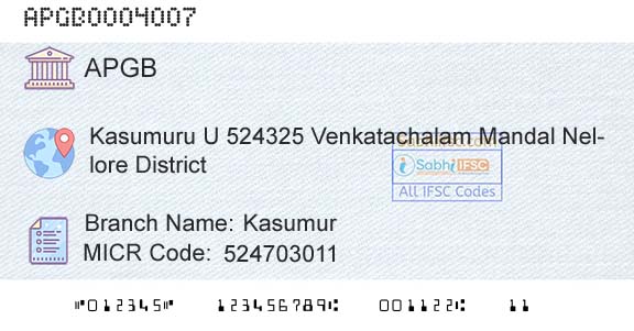 Andhra Pragathi Grameena Bank KasumurBranch 