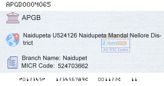 Andhra Pragathi Grameena Bank NaidupetBranch 
