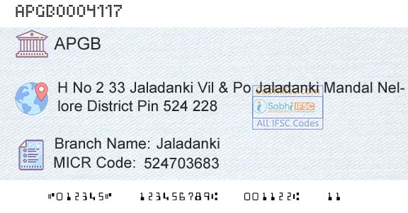 Andhra Pragathi Grameena Bank JaladankiBranch 