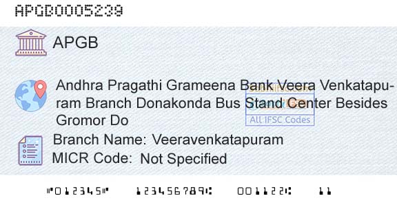 Andhra Pragathi Grameena Bank VeeravenkatapuramBranch 