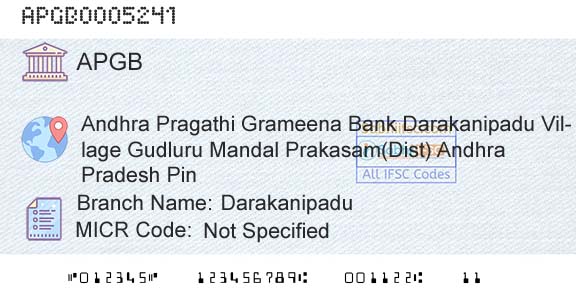 Andhra Pragathi Grameena Bank DarakanipaduBranch 