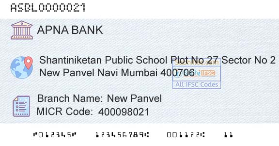 Apna Sahakari Bank Limited New PanvelBranch 