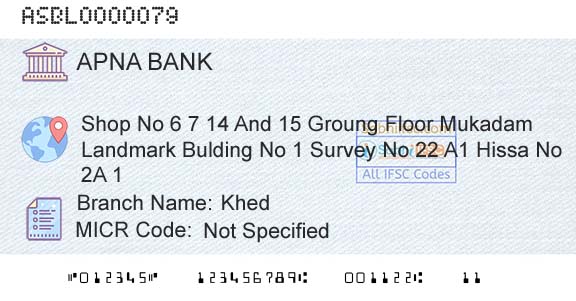 Apna Sahakari Bank Limited KhedBranch 