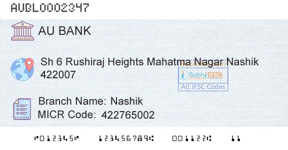 Au Small Finance Bank Limited NashikBranch 