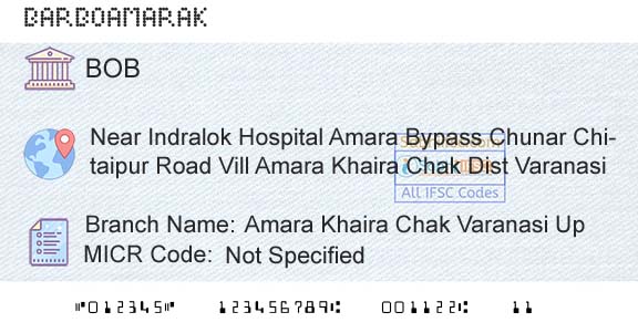 Bank Of Baroda Amara Khaira Chak Varanasi UpBranch 