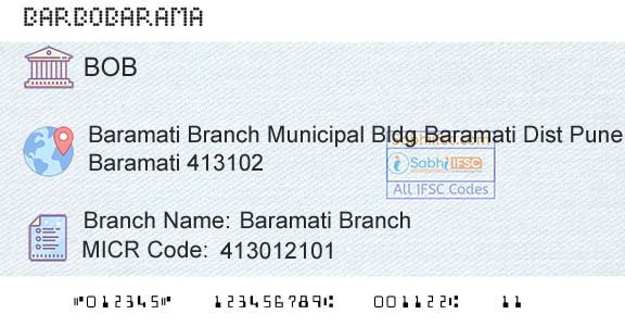 Bank Of Baroda Baramati BranchBranch 